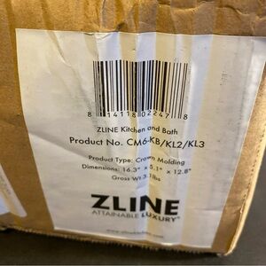 ZLINE STAINLESS STEEL CROWN MOLDING CM6-KB/KL2/KL3